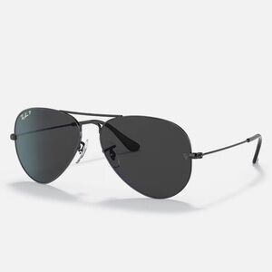 Ray-Ban RB3025 Aviator polarized Total Black size large